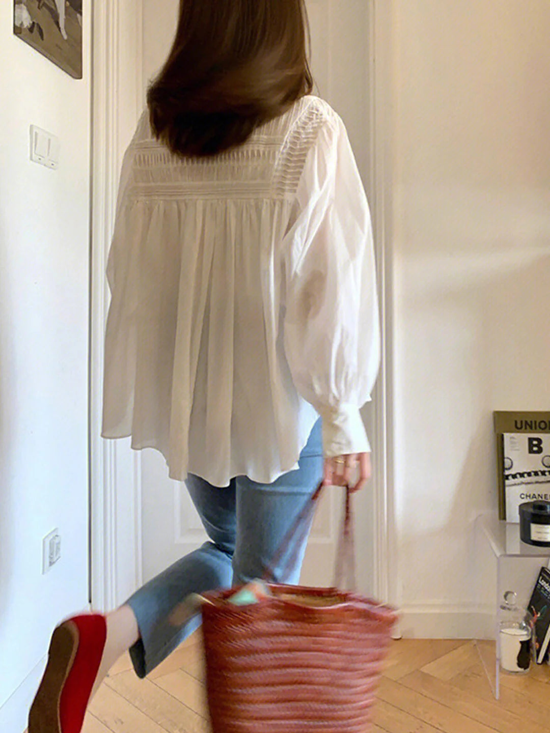 Carlotta - Damenweite Bluse mit Puffärmeln