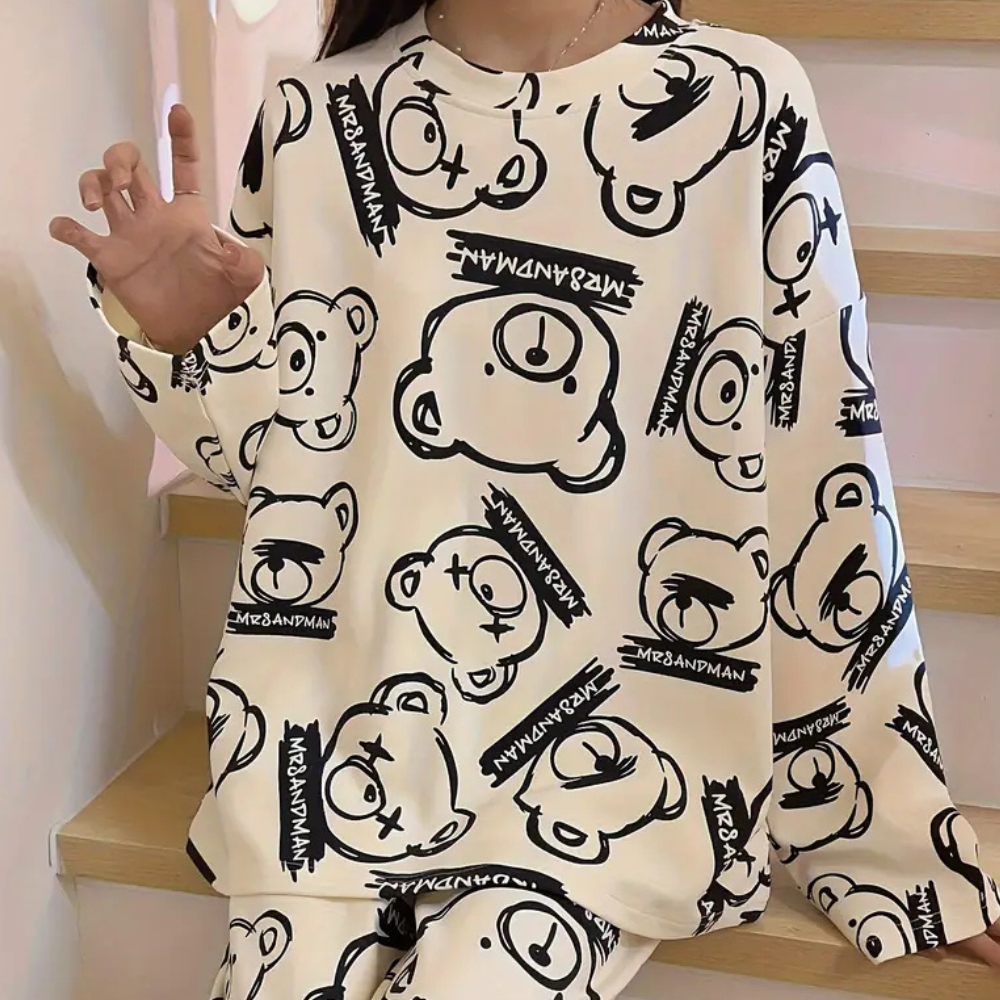 EVORA - Klassisches Pyjama Set für Damen