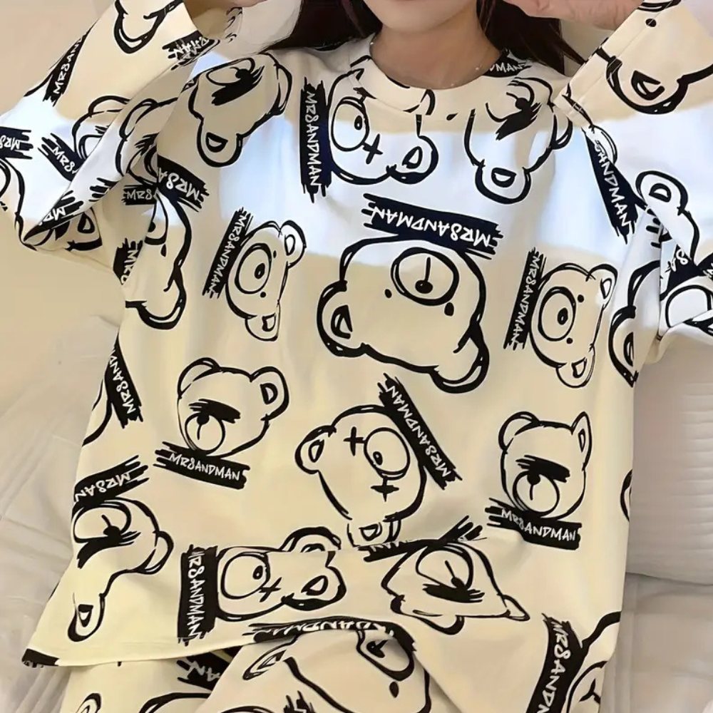 EVORA - Klassisches Pyjama Set für Damen