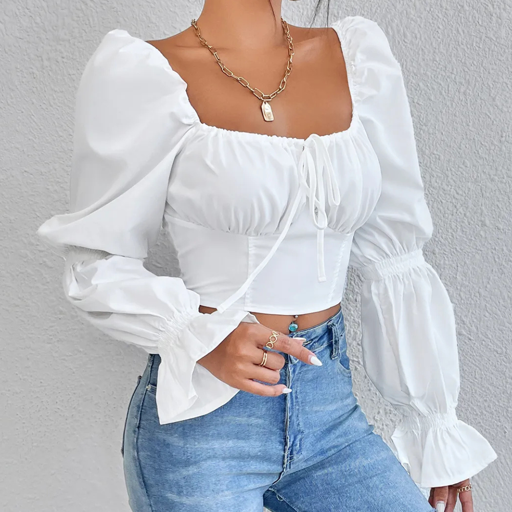 LYSELLE - Moderne Schnürbluse für Damen