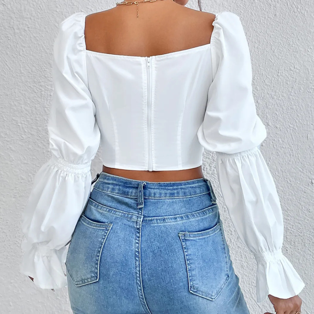LYSELLE - Moderne Schnürbluse für Damen