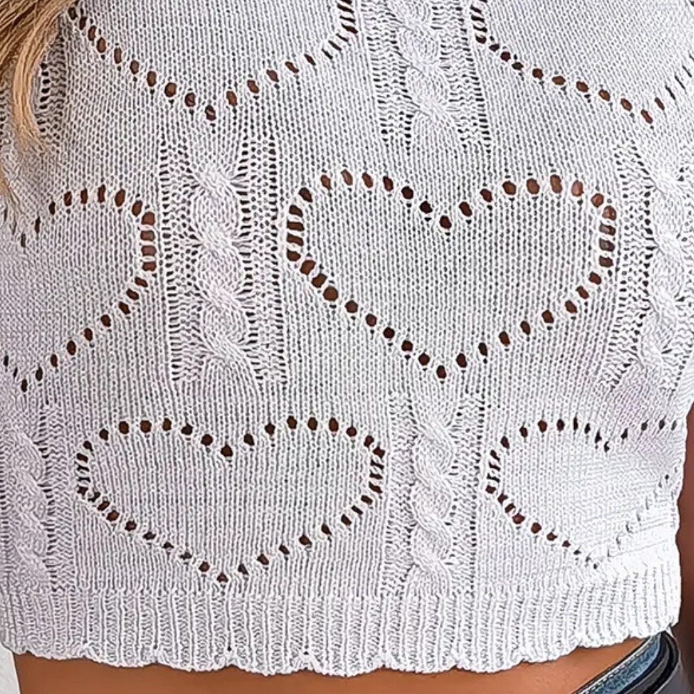 IVONETTE - Trendiges gestricktes Sommertop für Damen
