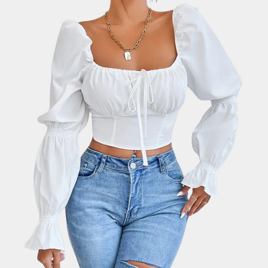 LYSELLE - Moderne Schnürbluse für Damen